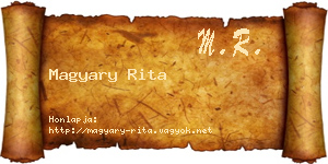 Magyary Rita névjegykártya